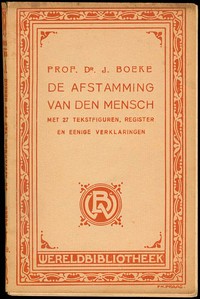 De afstamming van den mensch by Jan Boeke