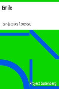 Emile by Jean-Jacques Rousseau