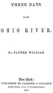 Three Days on the Ohio River by William A. Alcott