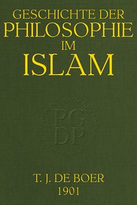 Geschichte der Philosophie im Islam by T. J. de Boer