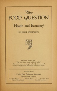 The Food Question: Health and Economy by Various