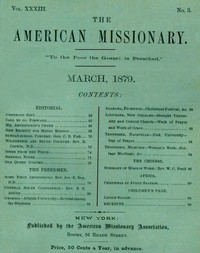 The American Missionary — Vol. 33, No. 3, March, 1879 by Various