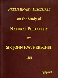 Preliminary Discourse on the Study of Natural Philosophy by John F. W. Herschel