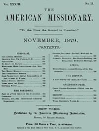 The American Missionary — Volume 33, No. 11, November, 1879 by Various