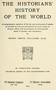 The Historians' History of the World in Twenty-Five Volumes, Volume 03 by Williams