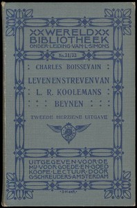 Leven en streven van L. R. Koolemans Beynen by Charles Boissevain