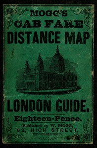 Mogg's Cab Fare Distance Map and London Guide. by Edward S. Mogg