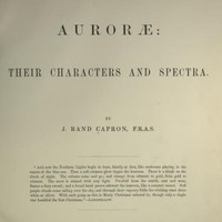 Auroræ: Their Characters and Spectra by J. Rand Capron