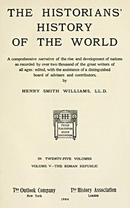 The Historians' History of the World in Twenty-Five Volumes, Volume 05 by Williams