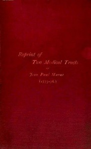 Reprint of Two Tracts by Jean Paul Marat