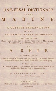 An Universal Dictionary of the Marine by William Falconer