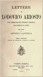 Lettere di Lodovico Ariosto by Lodovico Ariosto