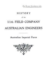 History of the 11th Field Company Australian Engineers, Australian Imperial