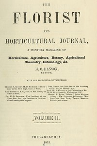 The Florist and Horticultural Journal, Vol. II. No. 7, July, 1853 by Various