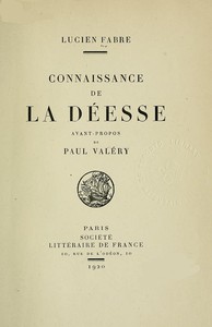 Connaissance de la Déesse by Lucien Fabre