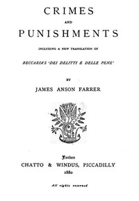 Crimes and Punishments by James Anson Farrer