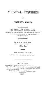 Medical Inquiries and Observations, Vol. 4 by Benjamin Rush