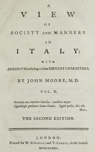 A View of Society and Manners in Italy, Volume 2 (of 2) by John Moore