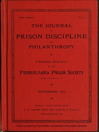 The Journal of Prison Discipline and Philanthropy (New Series, No. 50) November