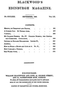 Blackwood's Edinburgh Magazine, Volume 60, Number 371, September 1846 by Various