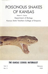 Poisonous Snakes of Kansas by Robert F. Clarke