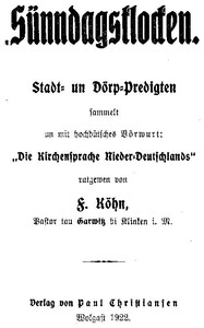 Sünndagsklocken: Stadt- un Dörp-Predigten by Friedrich Köhn