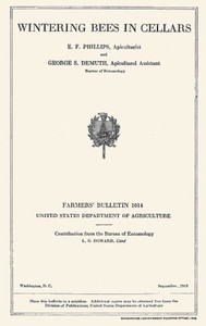 Wintering Bees in Cellars by Geo. S. Demuth and Everett Franklin Phillips