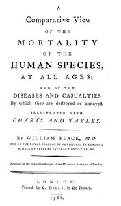 A Comparative View of the Mortality of the Human Species, at All Ages by Black