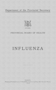 Influenza by Provincial Board of Health of Ontario