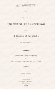 An Account of the Late Intended Insurrection among a Portion of the Blacks of