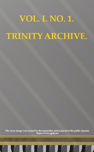 The Trinity Archive, Vol. I, No. 1 by N.C.) Trinity College (Randolph County