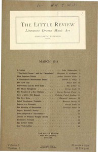 The Little Review, March 1914 (Vol. 1, No. 1) by Various