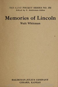 Memories of Lincoln by Walt Whitman