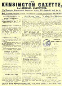 The Kensington Gazette, No. 2, December 14, 1853 by Charles Baker Strutt