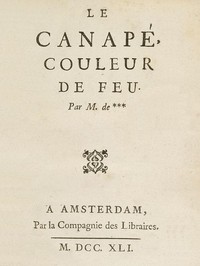 Le Canapé couleur de feu, par M. de *** by Louis Charles Fougeret de Monbron