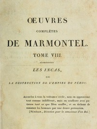 Œuvres complètes de Marmontel, tome 8 by Jean-François Marmontel