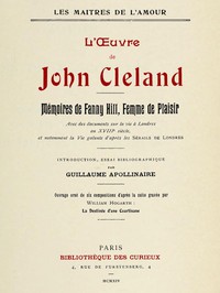 L'oeuvre de John Cleland: Mémoires de Fanny Hill, femme de plaisir by John Cleland