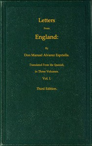 Letters from England, Volume 1 (of 3) by Robert Southey