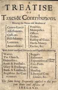 A Treatise of Taxes and Contributions by Sir William Petty
