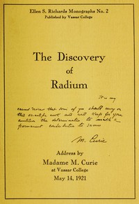 The Discovery of Radium by Marie Curie