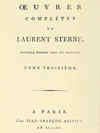 Oeuvres complètes, tome 3 by Laurence Sterne