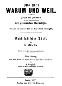 Warum und Weil. Physikalischer Teil. by Otto Ule