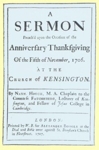 A Sermon Preach'd upon the Occasion of the Anniversary Thanksgiving of the Fifth