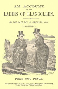 An Account of the Ladies of Llangollen by J. Prichard