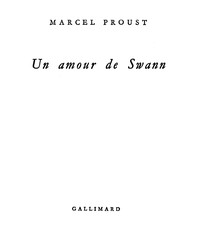 Un amour de Swann by Marcel Proust