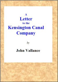 A Letter to the Kensington Canal Company on the Substitution of the Pneumatic