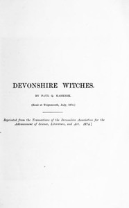 Devonshire Witches by Paul Q. Karkeek