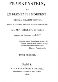 Frankenstein, ou le Prométhée moderne Volume 1 (of 3) by Shelley