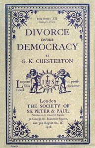 Divorce versus Democracy by G. K. Chesterton