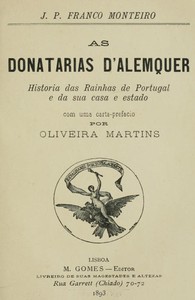 As donatarias d'Alemquer by João Pereira Franco Monteiro